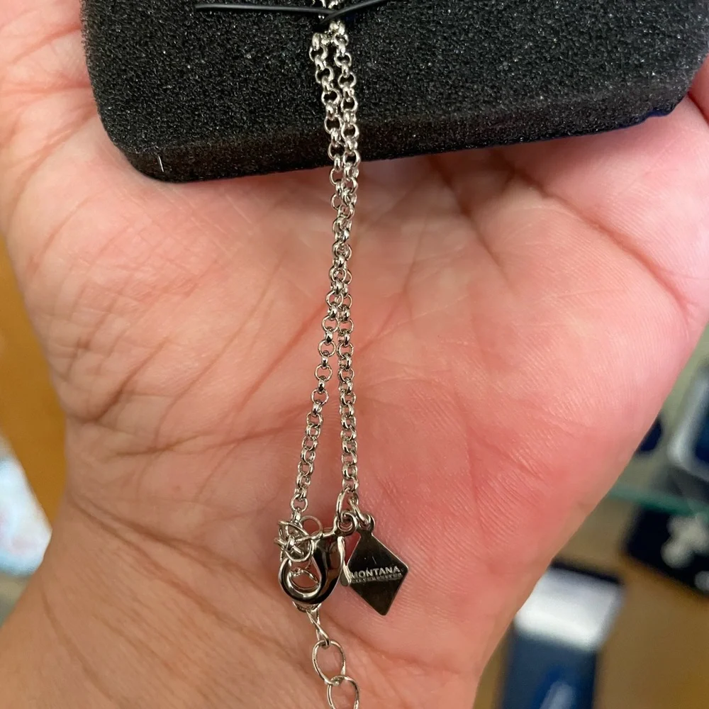 Montana Silversmiths Blue Heart Necklace Set - Picture 2 of 2